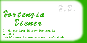 hortenzia diener business card